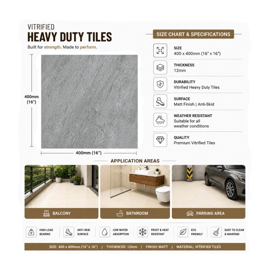 AL 11510 Plain and texture Bathroom Tiles - My Home Studio